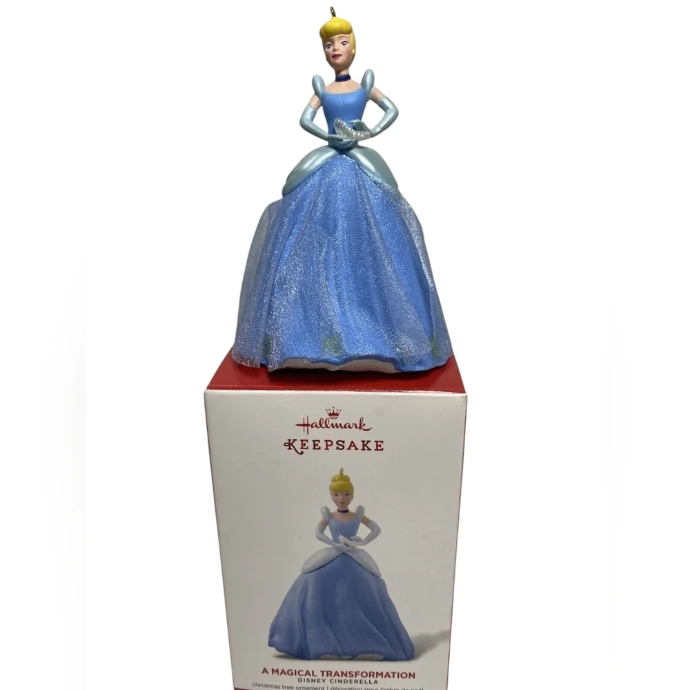 Disney Beauty & The Beast + Cinderella Xmas Hallmark Ornaments